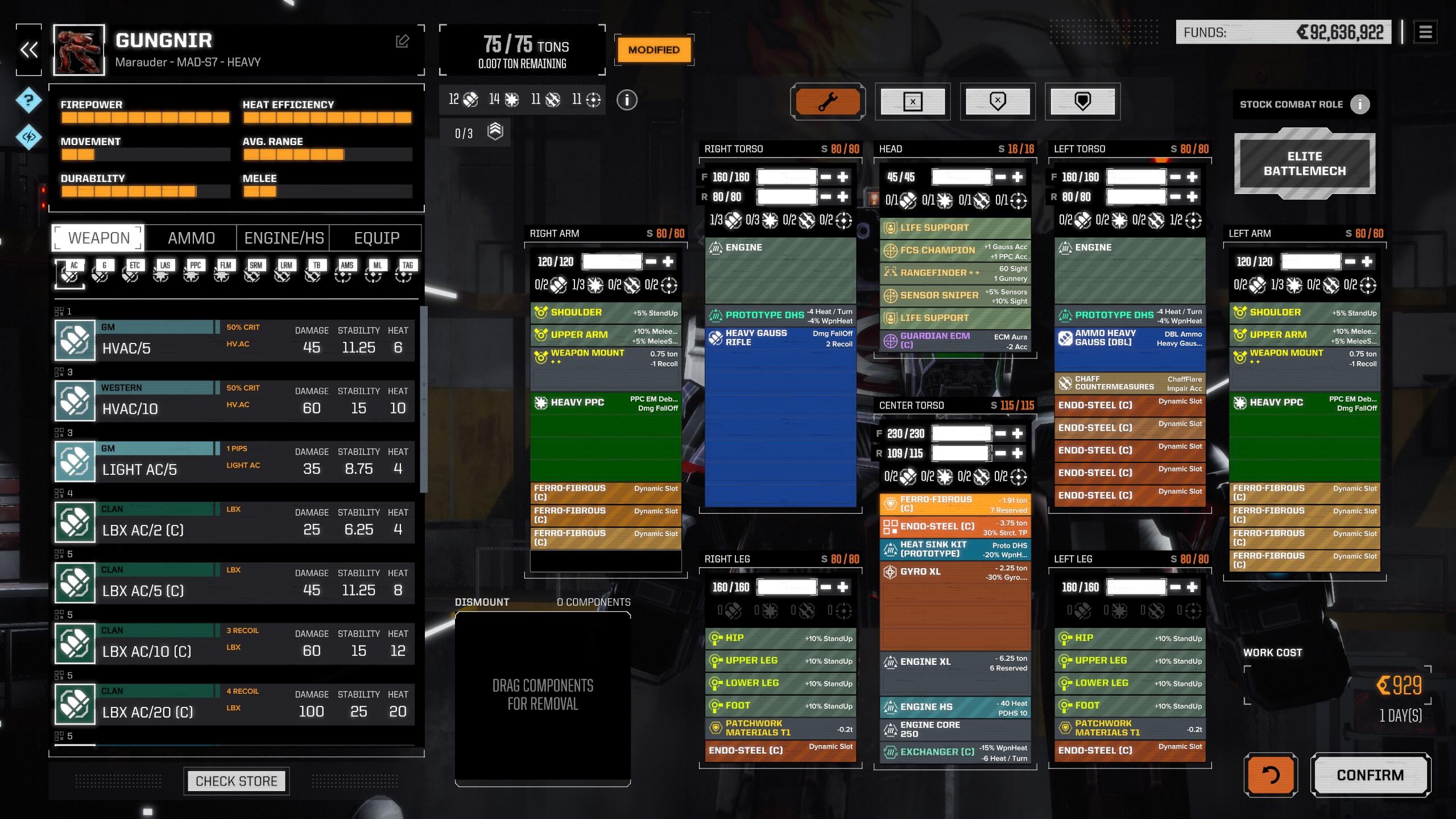 Sniper heavy mech build