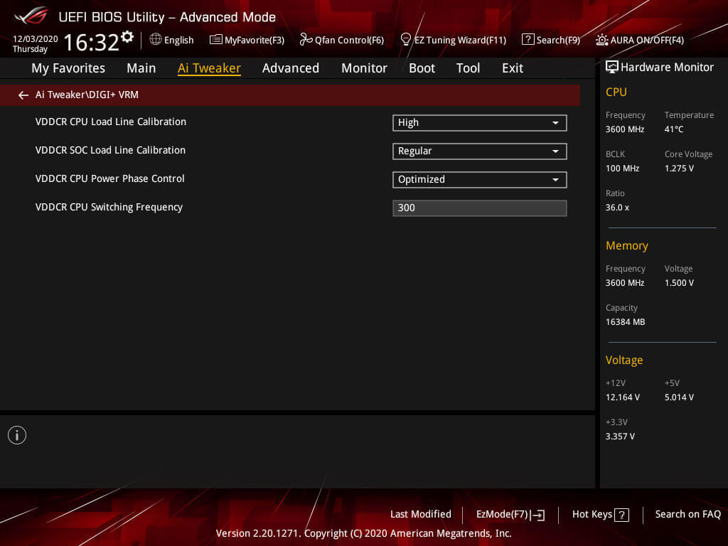 Ryzen 3700X VRM overclock settings