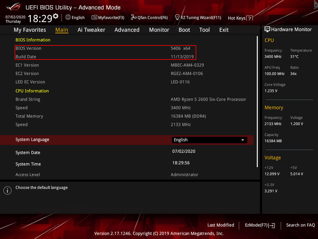 Double check the BIOS version for your motherboard.