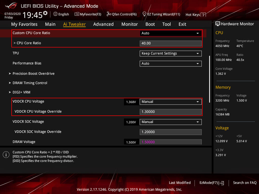 4Ghz settings