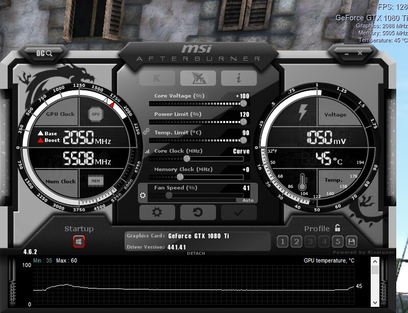 1050mv curve