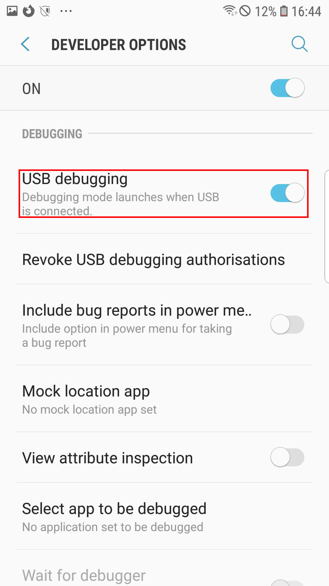 USB Debugging